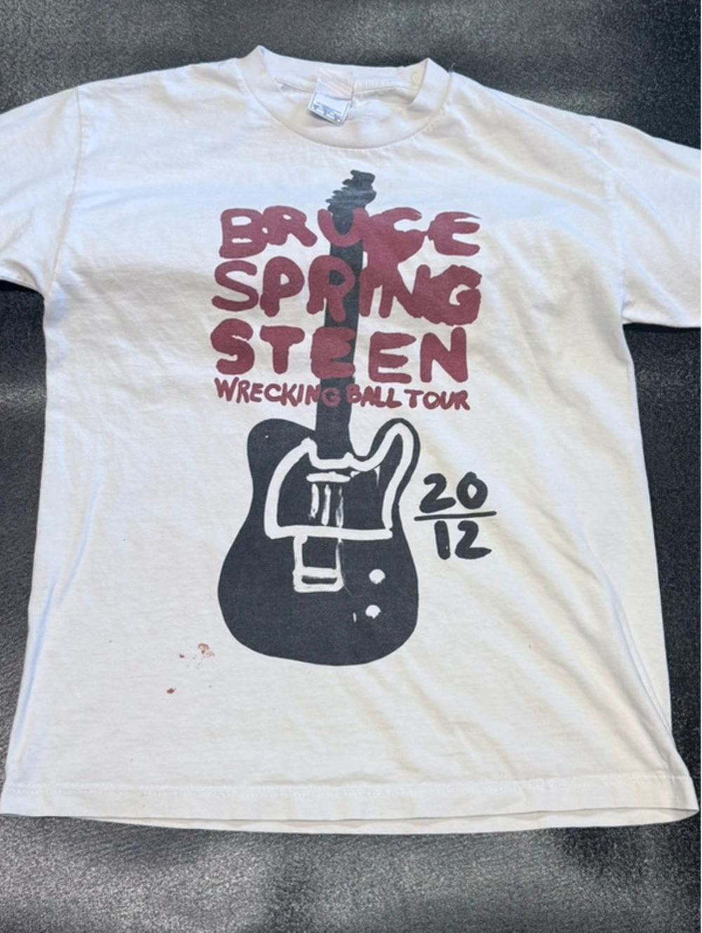 Bruce Springsteen Wrecking Ball Tour 2012 T-Shirt Size Medium USA Made 1393